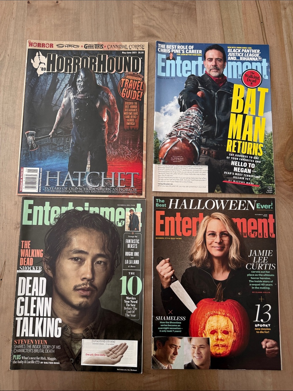 Entertainment & Horror Magazine Bundle - Assorted Covers (Black, Blue, Orange)